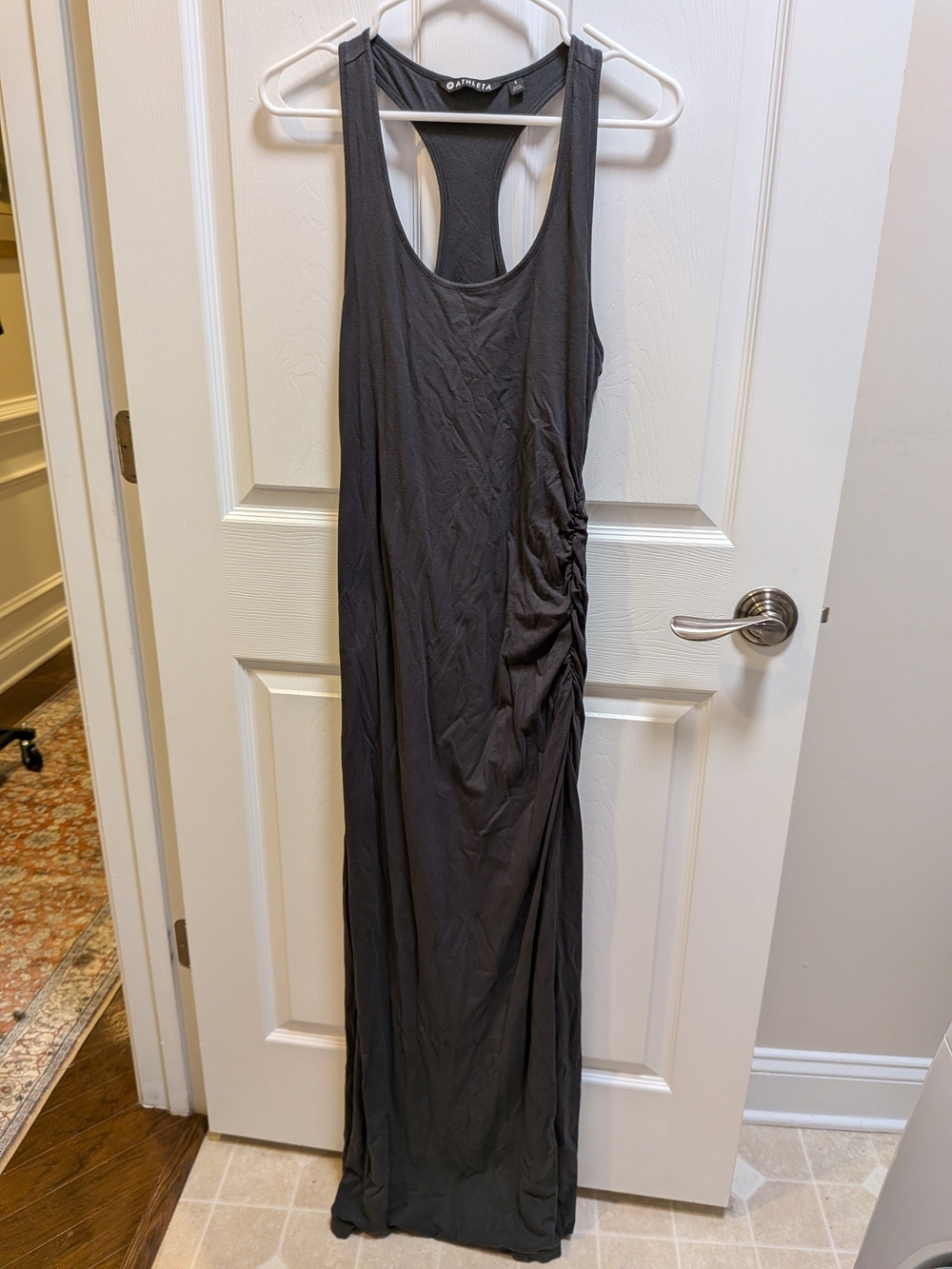 Athleta Black Racerback Maxi Dress